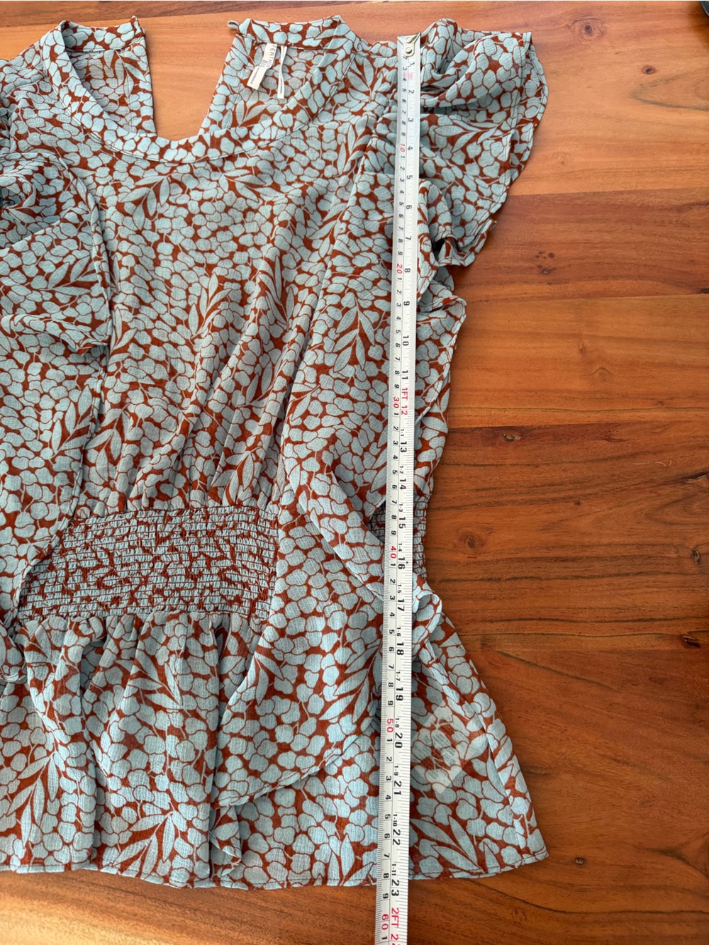 Anthropologie Feather and Bone Allegra Smock Blouse Size M - Picture 4 of 7
